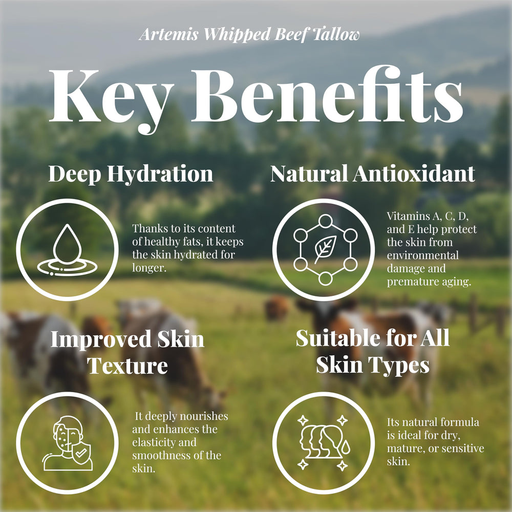 Artemis Beef Tallow Balm is suitable for sensitive skin without additives