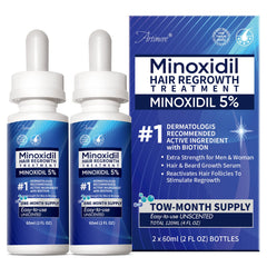 Artimore 5% Minoxidil bottle with dropper for precise scalp application