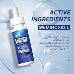 Close-up of 1 ml dose applied to thinning scalp area