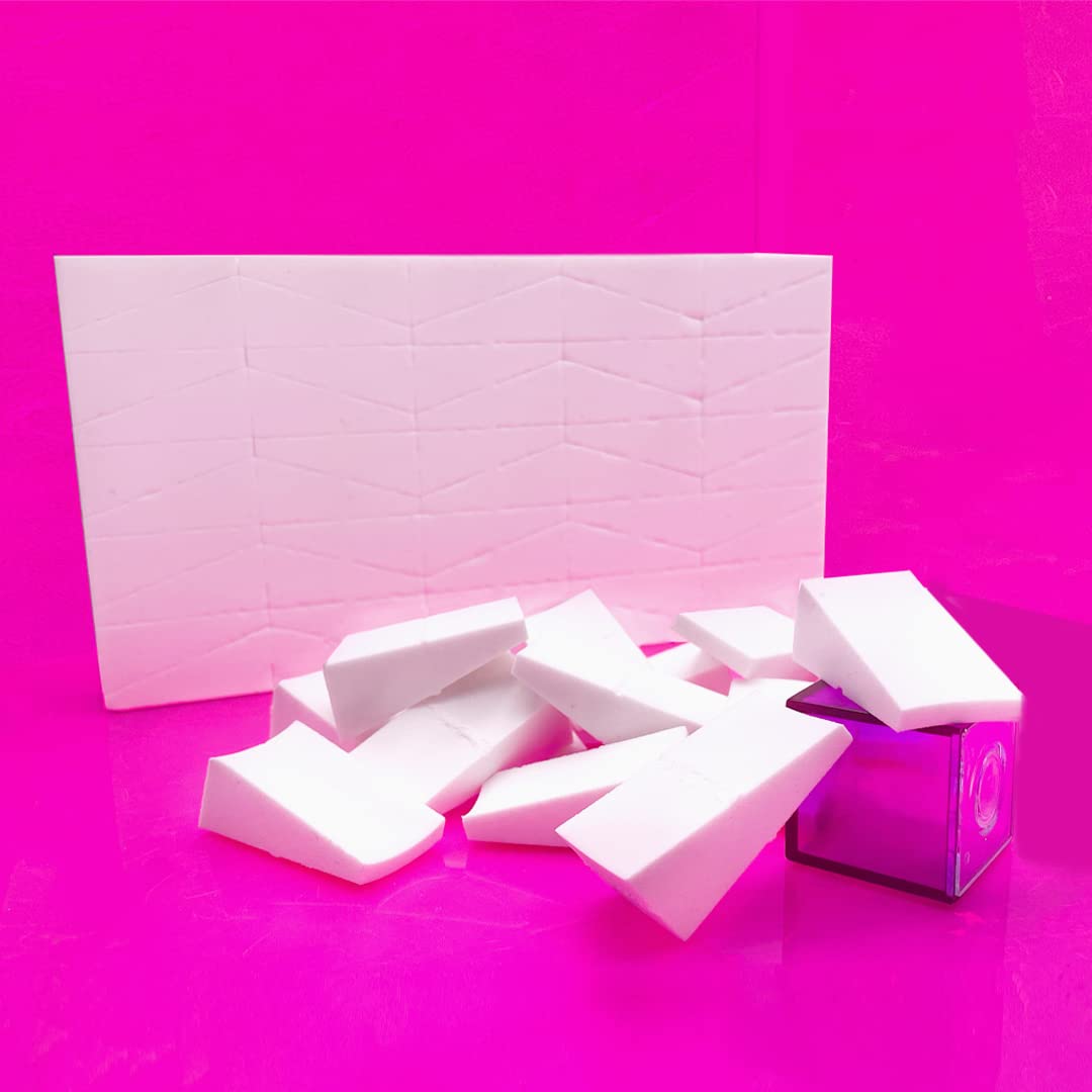 Artist's Choice all-purpose triangle sponge for foundation, blush, contour.