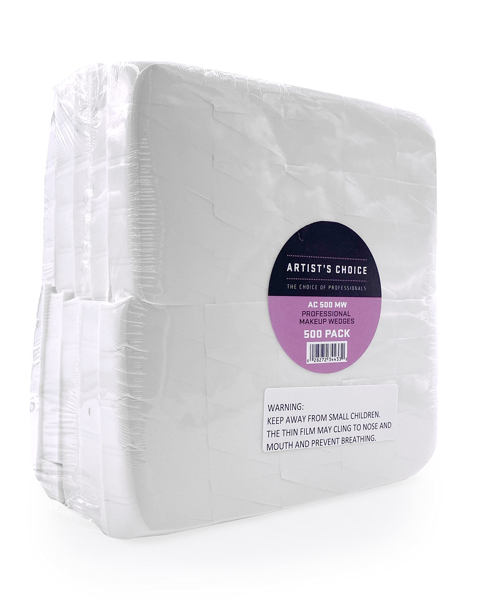 Artist's Choice latex-free triangle sponge, disposable for hygienic routines.