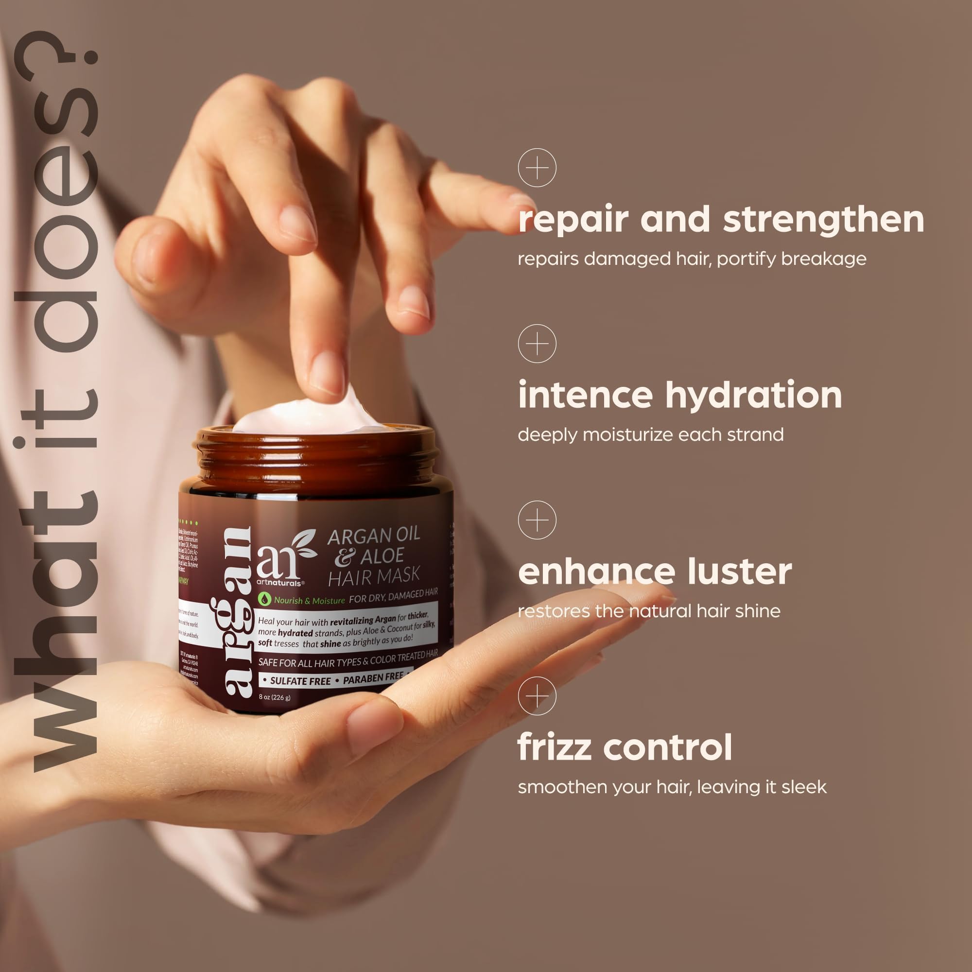 Aloe vera visuals highlight hydrating, soothing hair care from Artnaturals