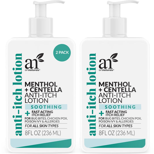 Artnaturals Anti-Itch Lotion bottle front view showing product design and labeling