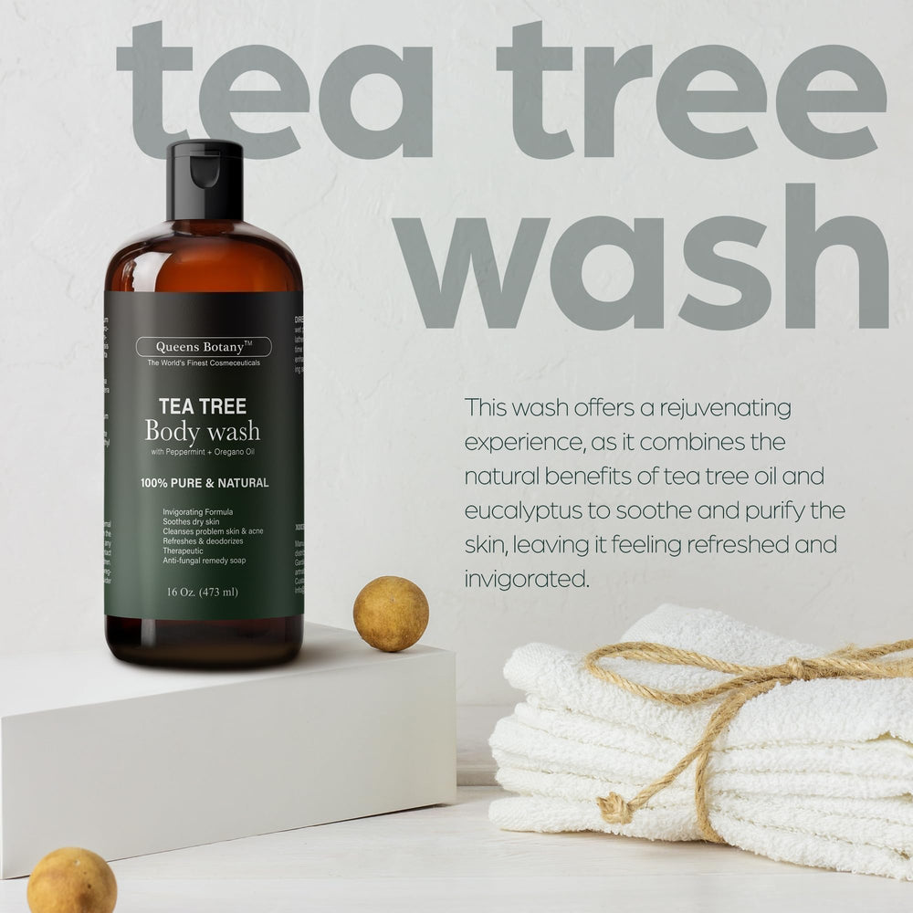 Artnaturals Tea Tree Body Wash rich lather for thorough cleansing