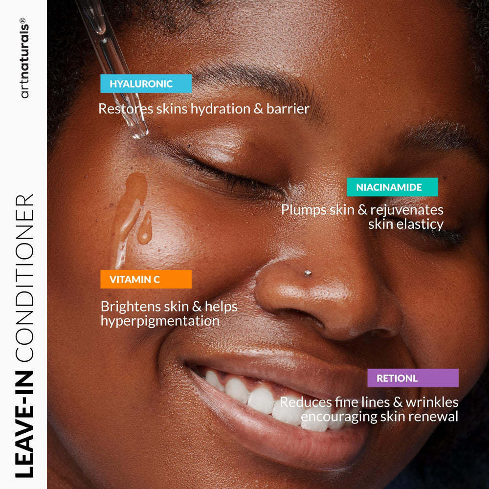 Artnaturals Vitamin C Serum Set dark spots reduction concept in use.