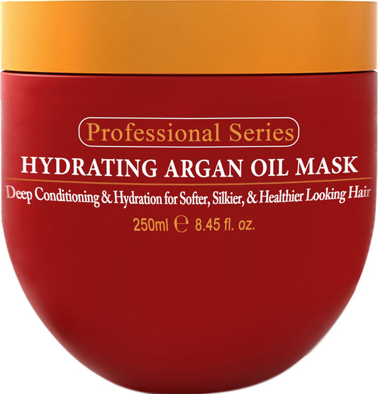 Arvazallia Hydrating Argan Oil Hair Mask jar for deep conditioning and shine.