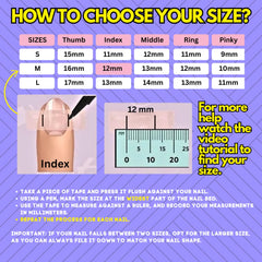 ARYANA NEW YORK almond nails in a fit-friendly design you can file for a custom fit.