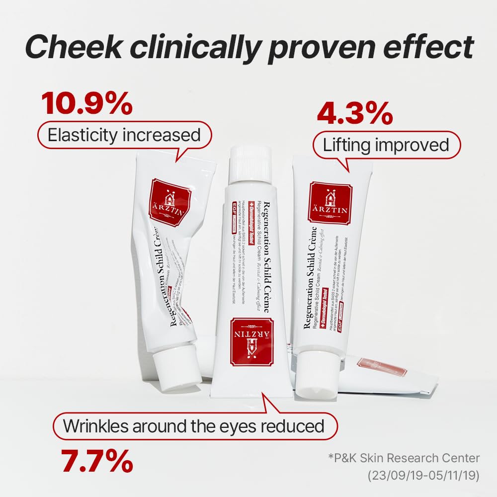 EGF liposome focus in ARZTIN Regenerative Shield Cream for elasticity support