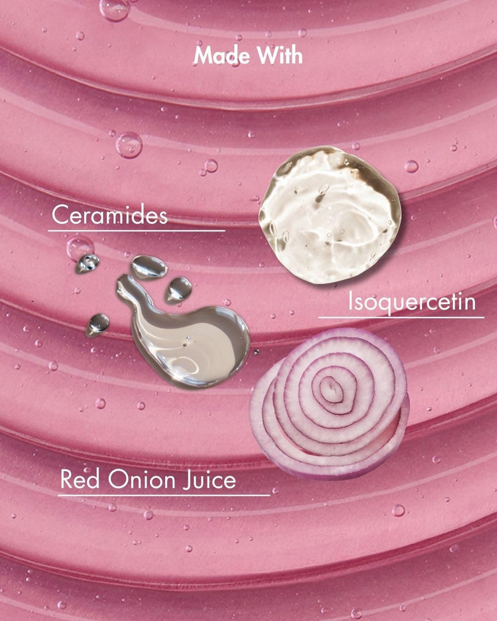 As I Am Onion Shampoo label close-up highlighting red onion formula for scalp care.