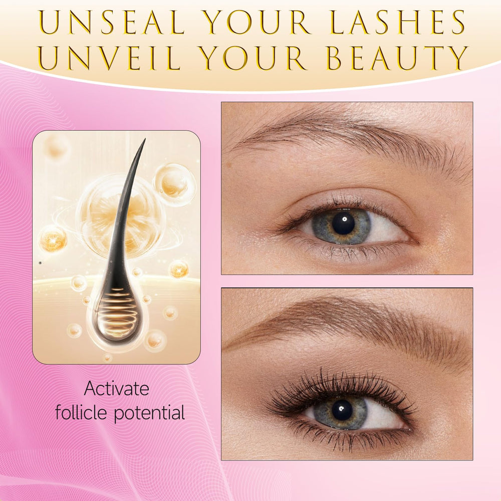 ASAMO serum applied along the upper lash line supports a refined lash enhancement.