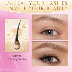 ASAMO serum applied along the upper lash line supports a refined lash enhancement.