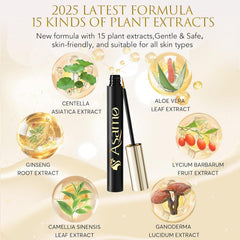 ASAMO lash serum applying along the lash line for daily growth support.