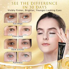 ASAMO Under-eye application zoom demonstrating gentle, even coverage