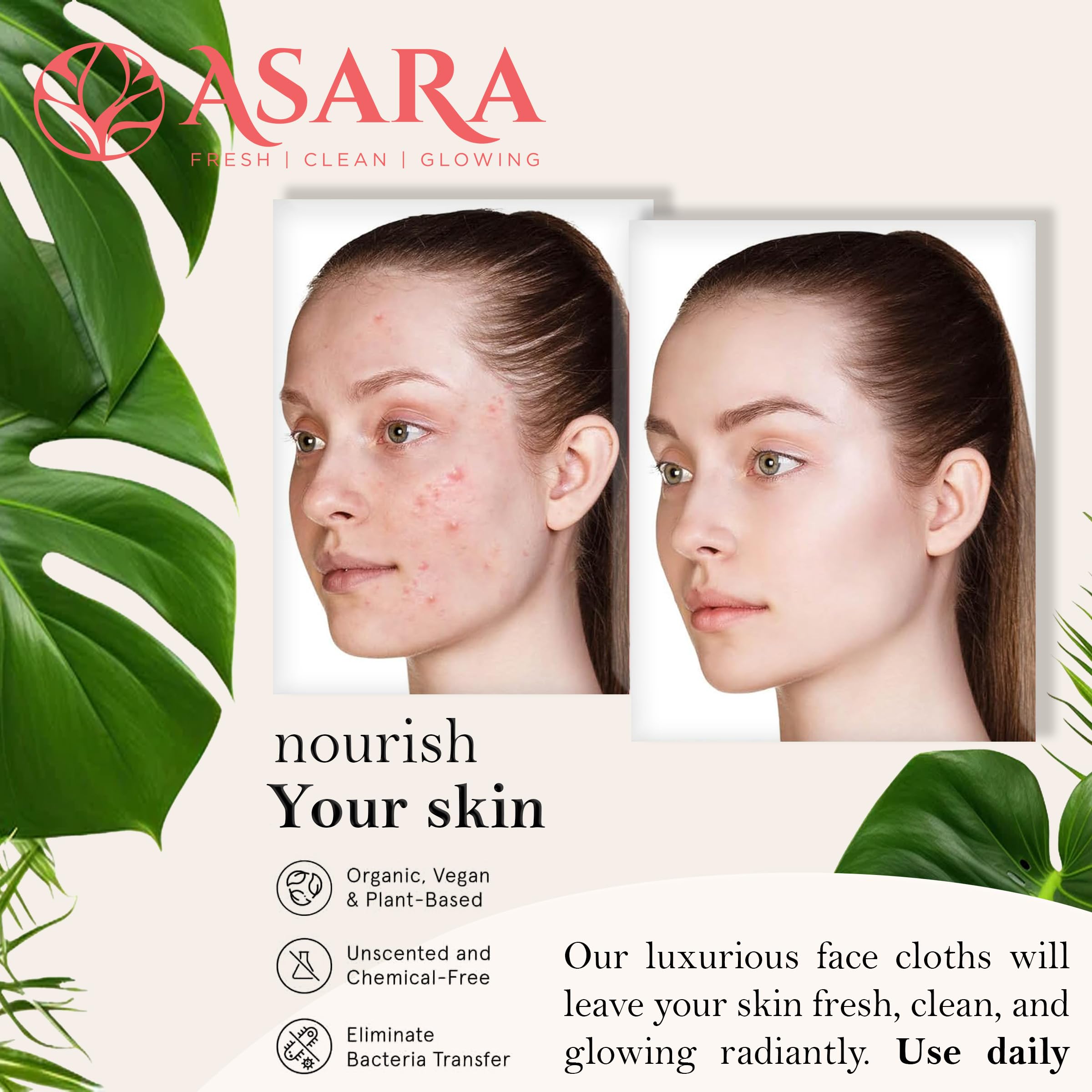 ASARA New York Probiotic Skin Science XL wipes unscented for sensitive skin