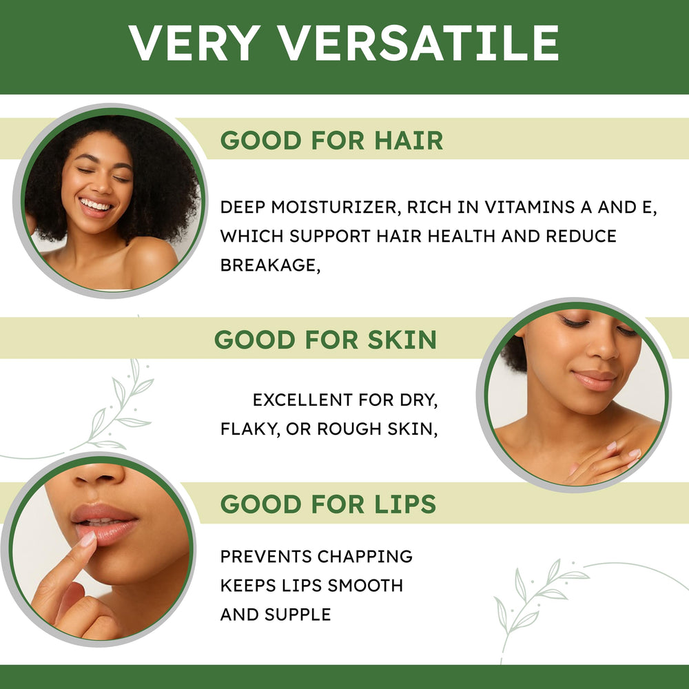 Asase Pure Naturals shea butter used for hair care and strength.