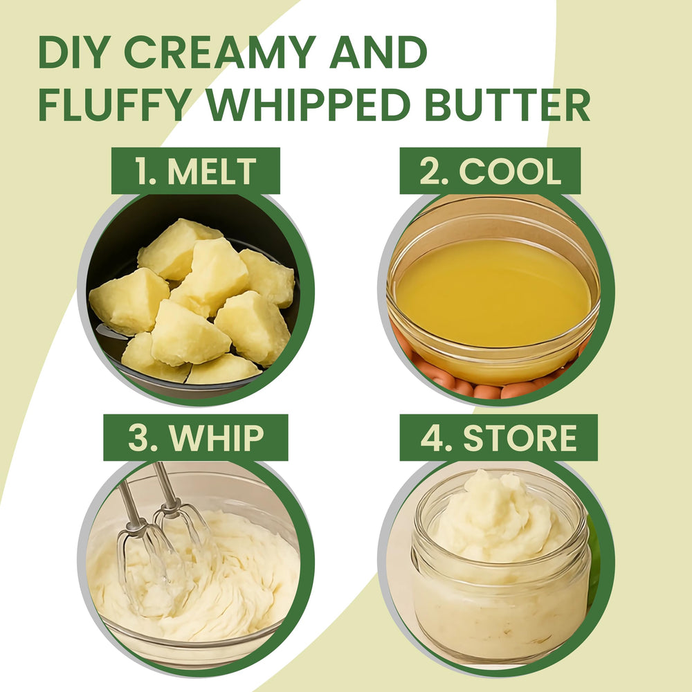 Asase Pure Naturals ivory colored butter ready for daily use.