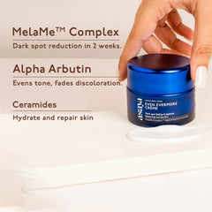 Applying Asaya Ceramides Moisturizer on face and neck for even tone.