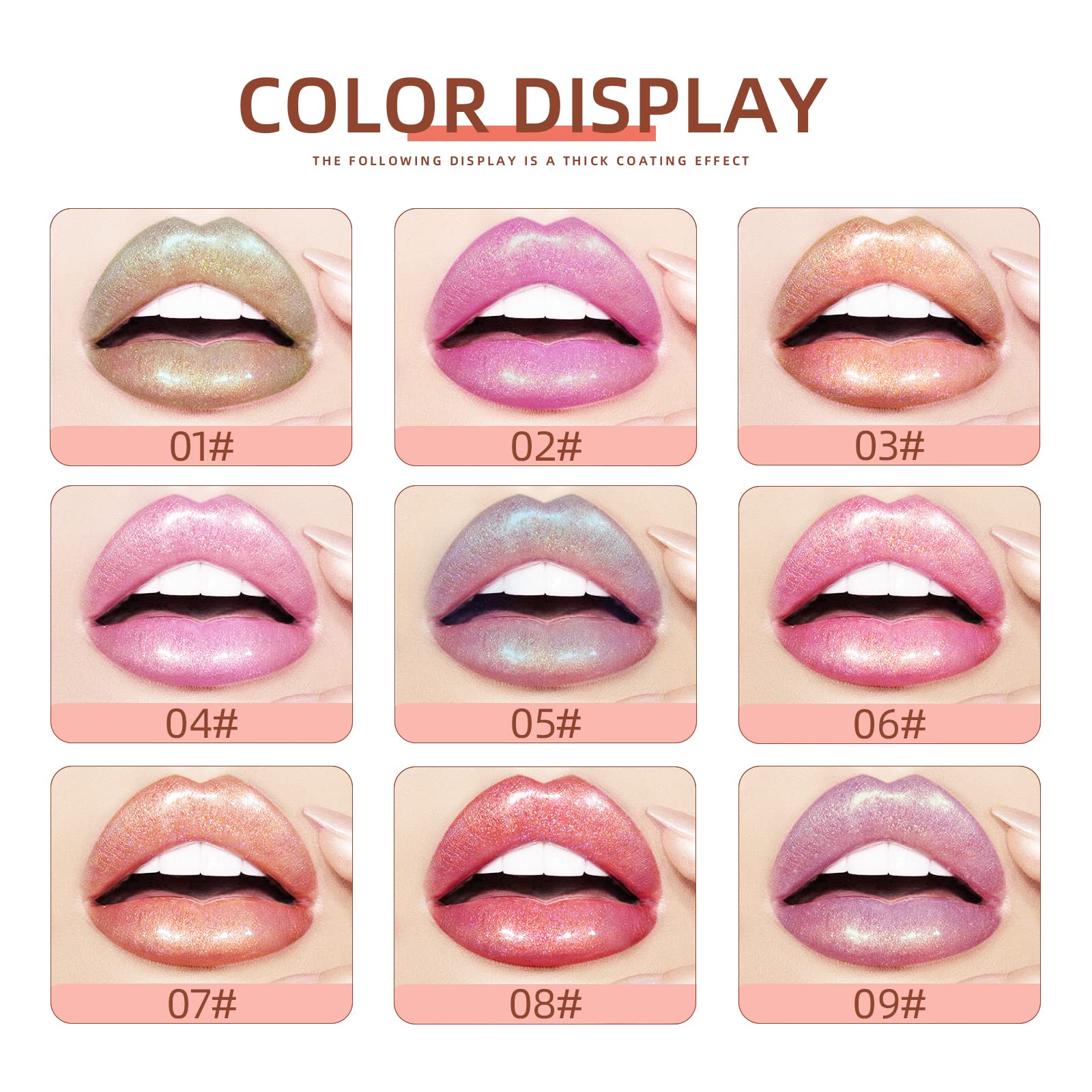 Aseawave lip gloss with non-toxic formula easy to remove after wear.