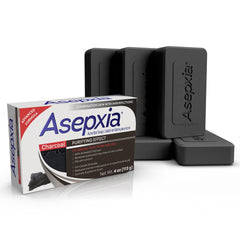 Asepxia bar soap with 2% salicylic acid for acne-prone skin cleansing.