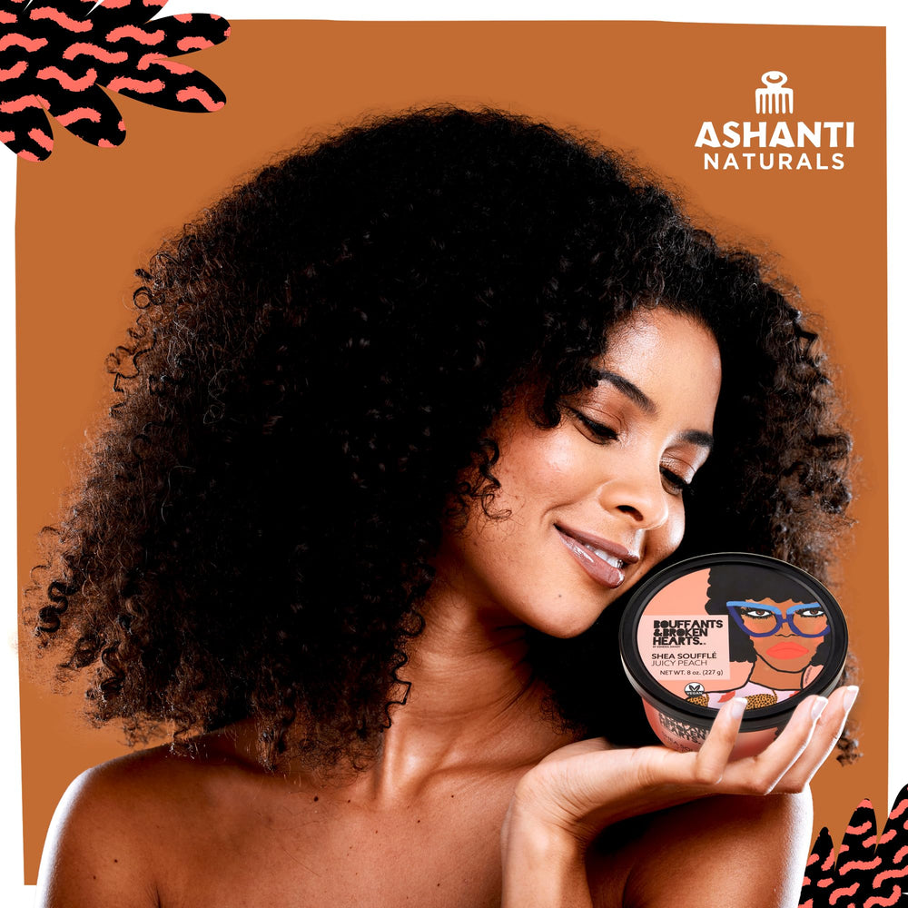 Almond oil and coconut ingredients in Ashanti Naturals formula