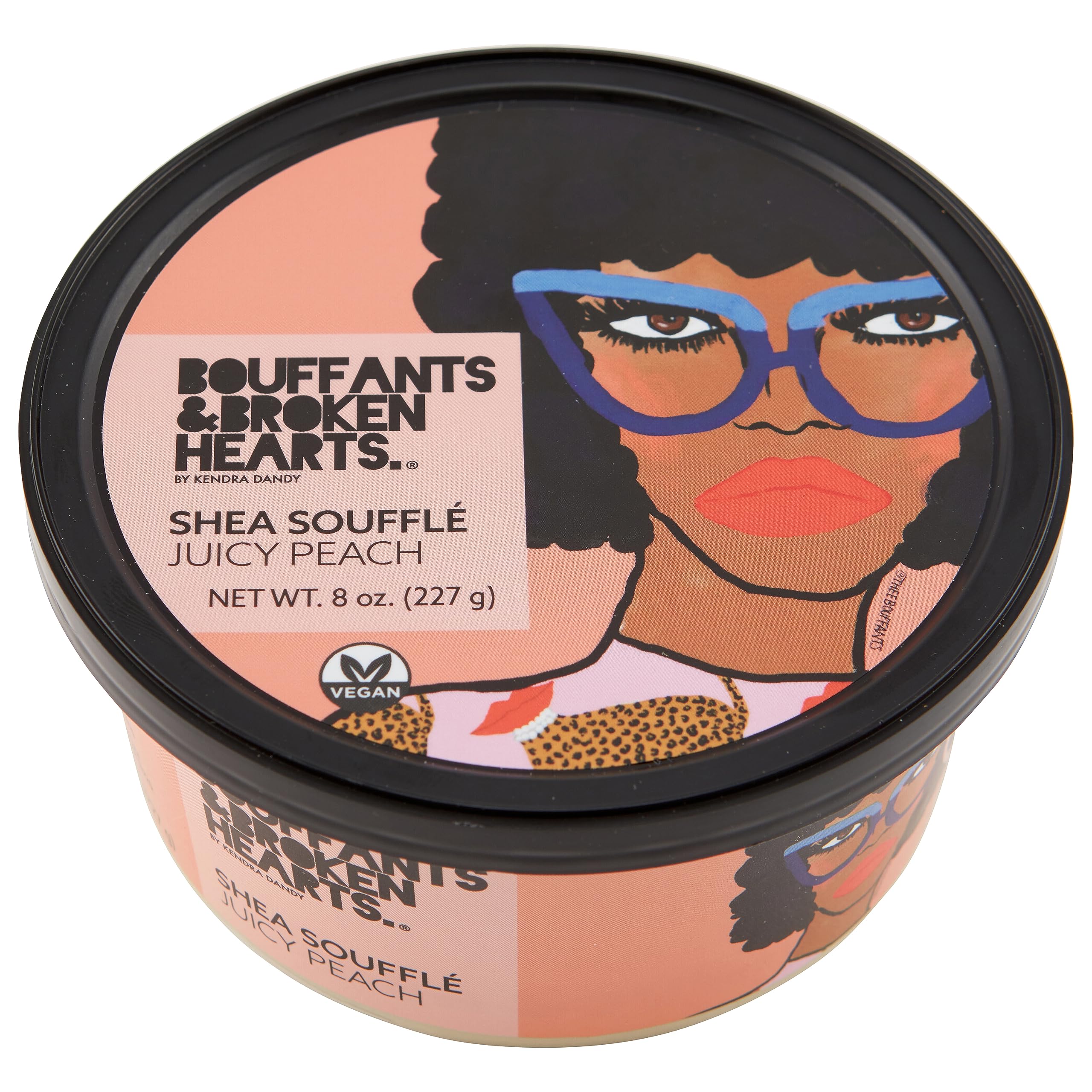 Ashanti Naturals Juicy Peach Souffle 8oz bottle ready for daily hydration