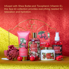 ASINING EVA foam bath puff cherry notes for spa-like lather