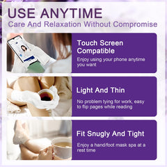 ASMAYSA foot mask socks ensure secure wrap for thorough coverage.