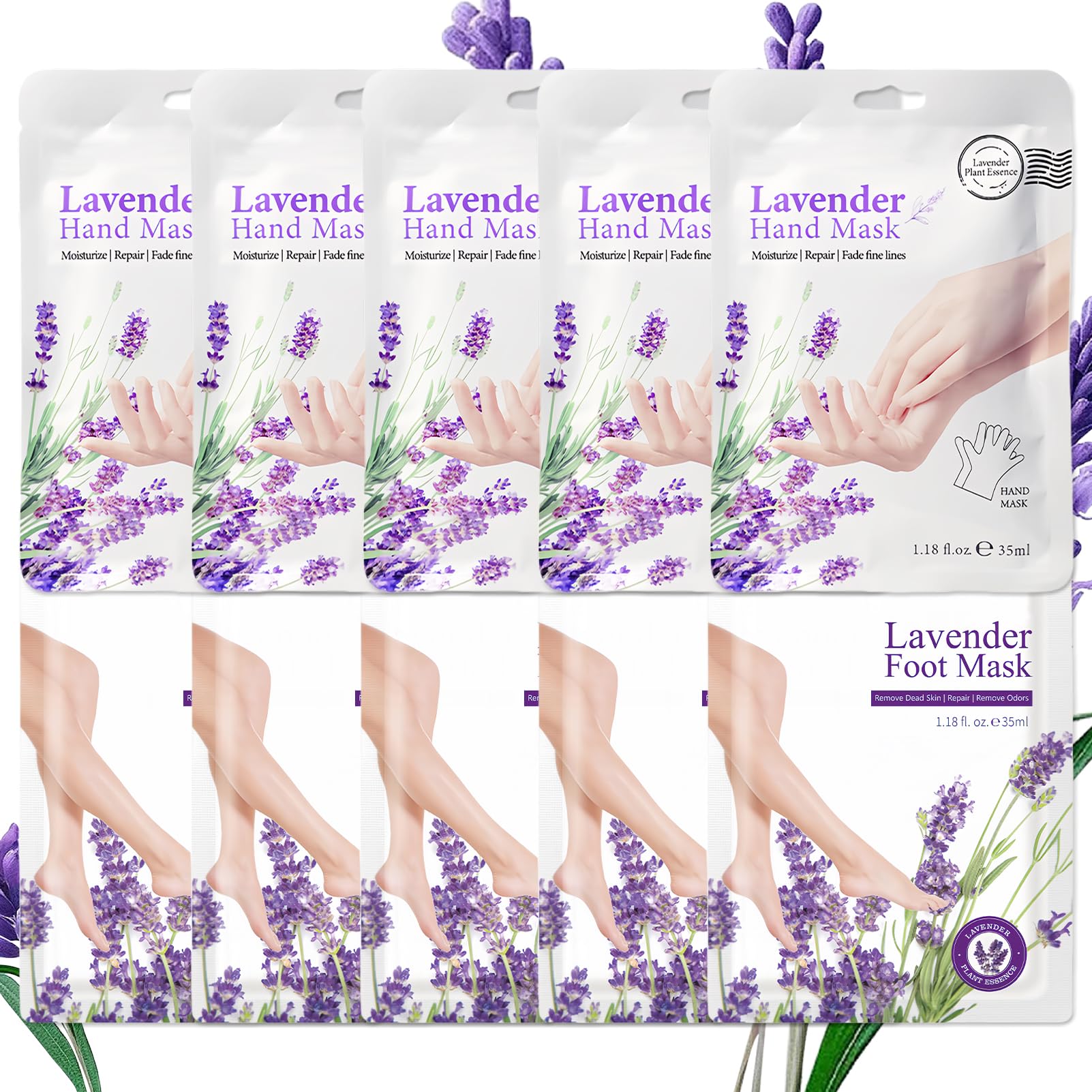 ASMAYSA lavender hand mask gloves deliver deep hydration for soft, smooth hands.