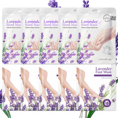 ASMAYSA lavender hand mask gloves deliver deep hydration for soft, smooth hands.