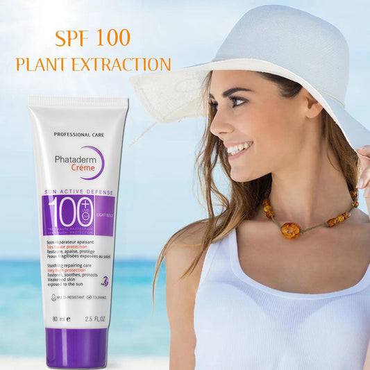 ASMAYSA SPF 100 sunscreen during outdoor activity highlights waterproof protection
