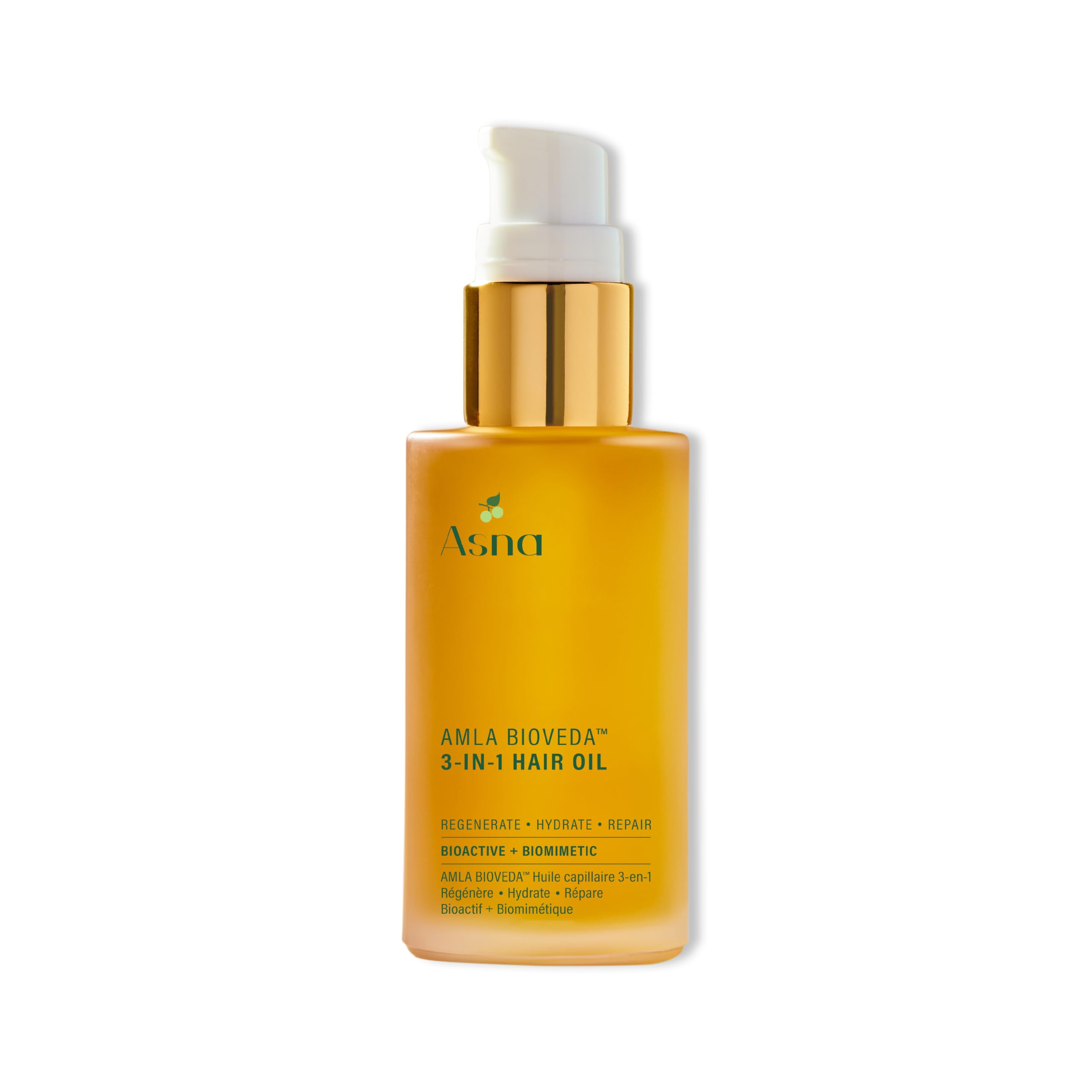 Asna Amla BioVeda bottle close-up for nourishment and shine