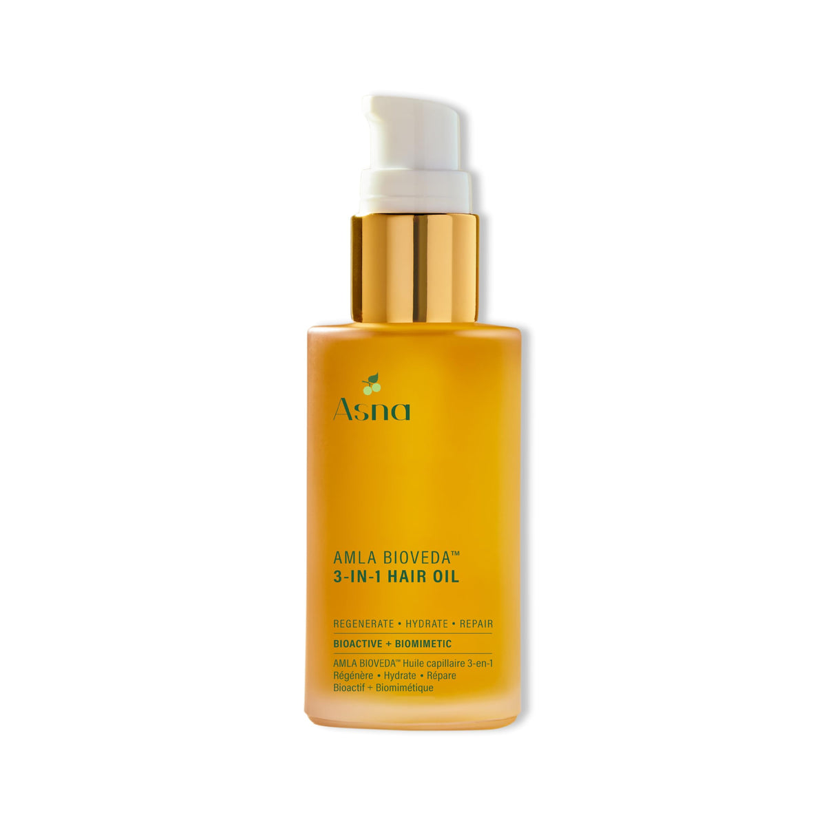 Asna Amla BioVeda bottle close-up for nourishment and shine