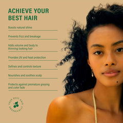 Asna Amla BioVeda heat protection action during styling