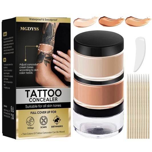 Asomooh Tattoo Cover-Up Tape shows elastic fit concealing scars during activity