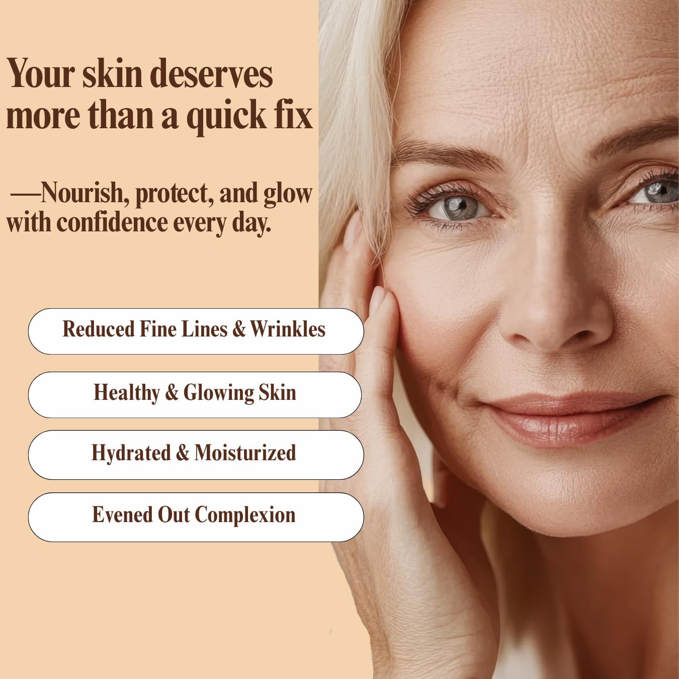 Aspen Kay Naturals Glow neck application helps even skin tone on the neck