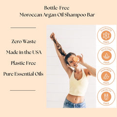 Aspen Kay Naturals Moroccan Argan Oil Shampoo Bar supports balanced hair and scalp feel.