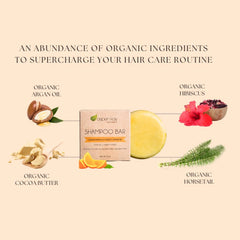 Aspen Kay Naturals Moroccan Argan Oil Shampoo Bar with orange-lemongrass scent for a refreshing wash.
