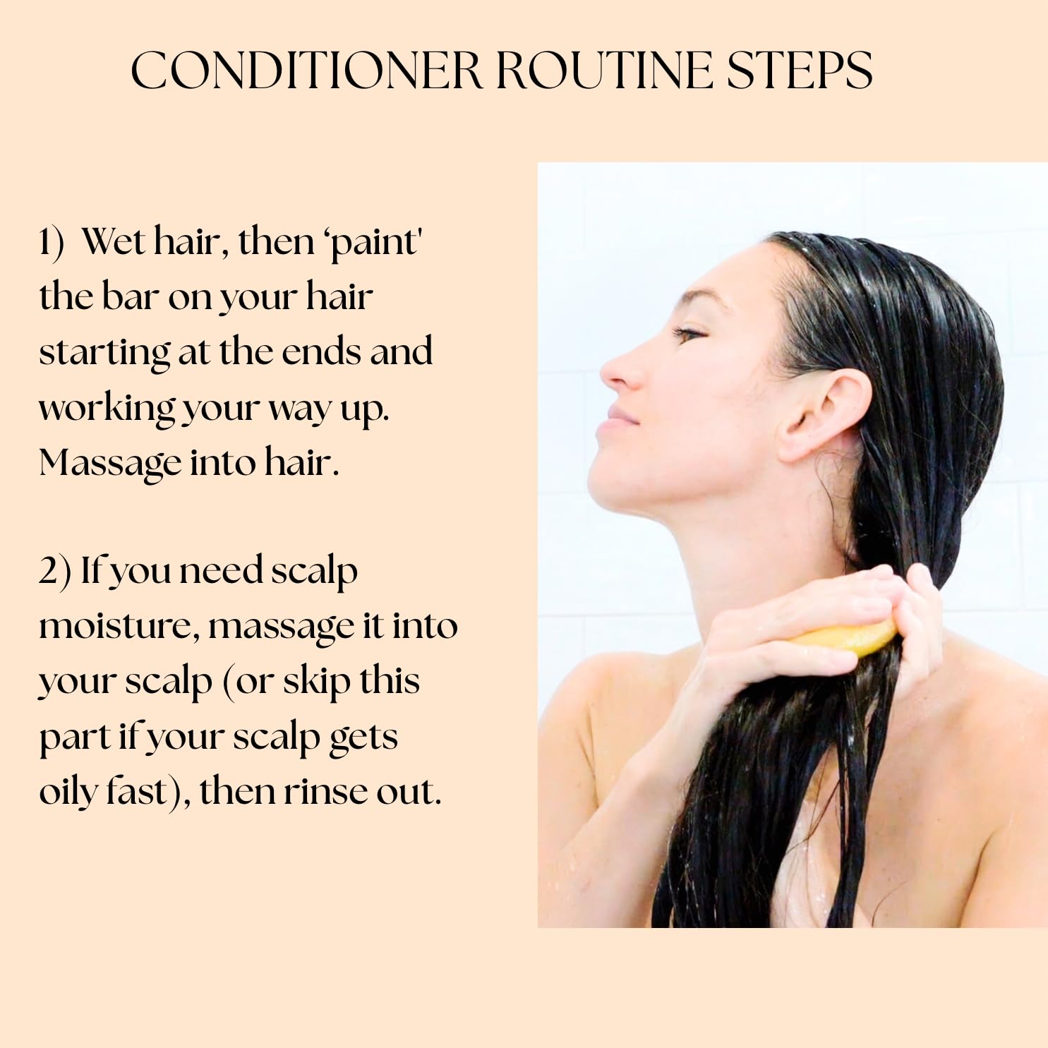 Hair after use appears soft and manageable with natural shine.