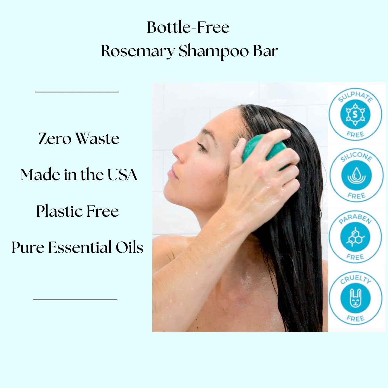 Organic herb blend with nettle, hibiscus, horsetail suggests scalp care.