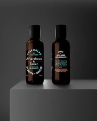 ASSEMBLED toner applied to forehead and scalp for daily balance.