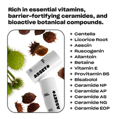 Asset Hole Serum label shows fragrance-free and dermatologist-approved claims.