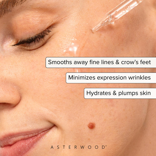 Asterwood Argireline Serum label view showing fragrance-free, USA-made skincare