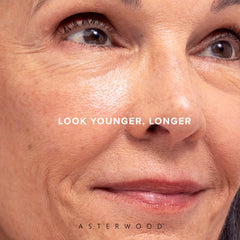 Asterwood Argireline Serum night routine setup beside a towel