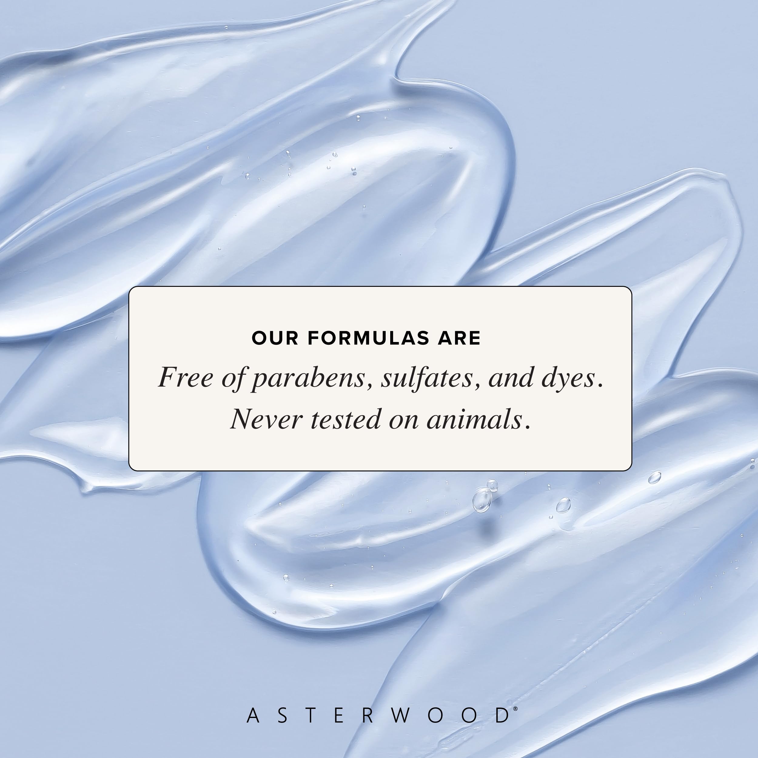 Asterwood serum being massaged into skin for renewed radiance.