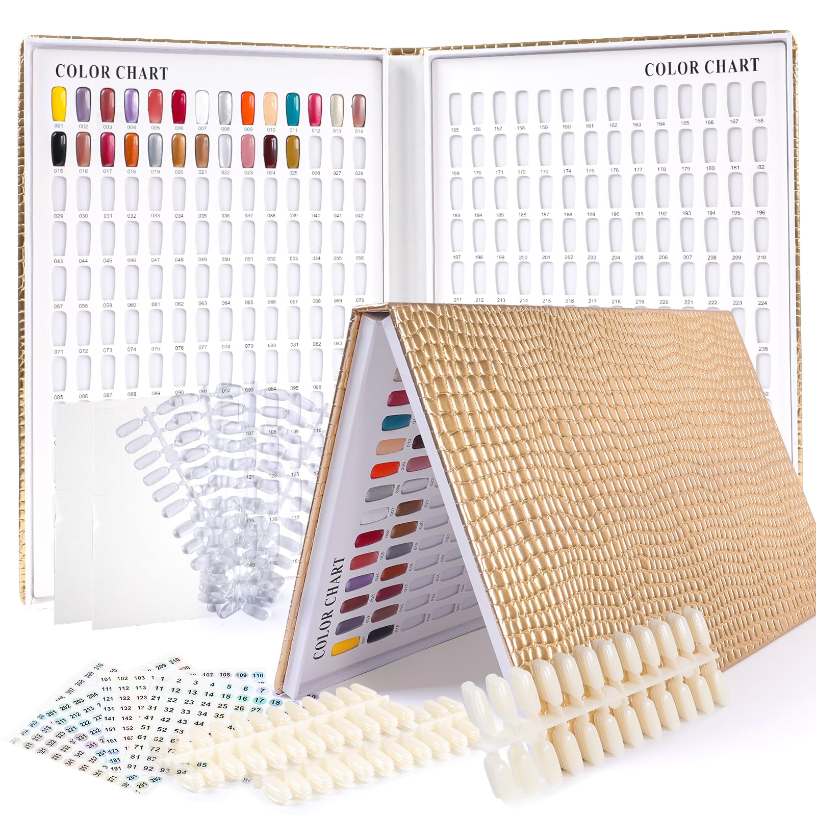 ASTONFOG 308-colors swatches book cover showcases organized nail colors for quick reference