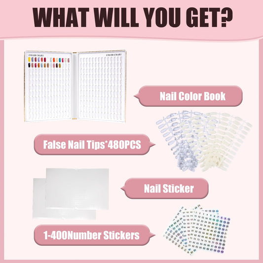 ASTONFOG interior slots hold nail tips securely for easy color comparison and display