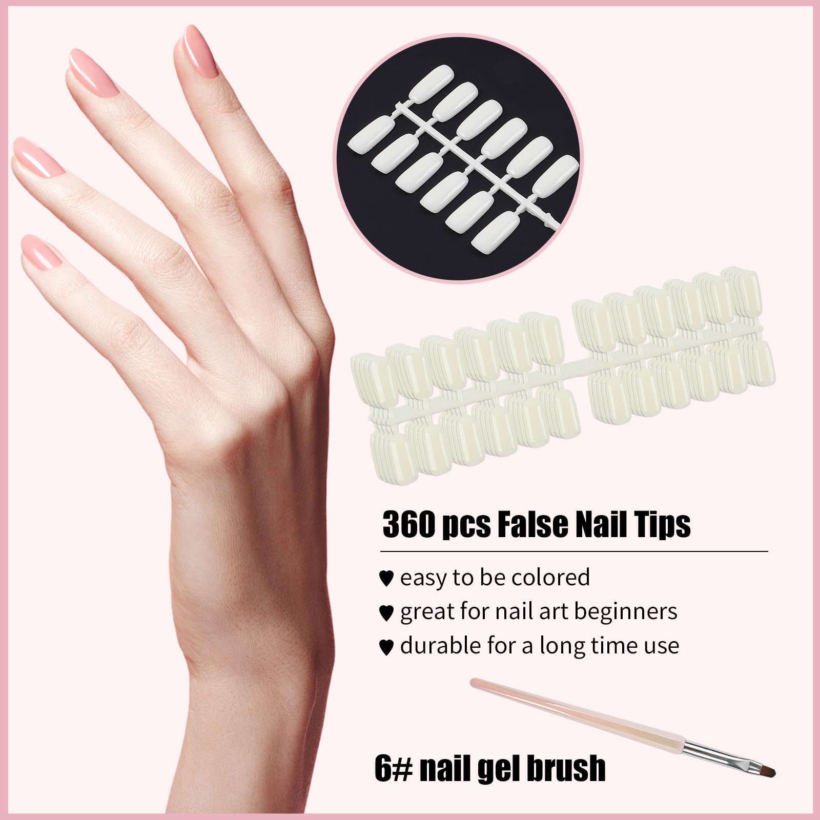 ASTONFOG nail art display book helps clients compare colors