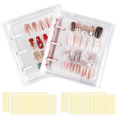 ASTONFOG nail organizer pink cover—compact display keeps nails tidy and dust-free.