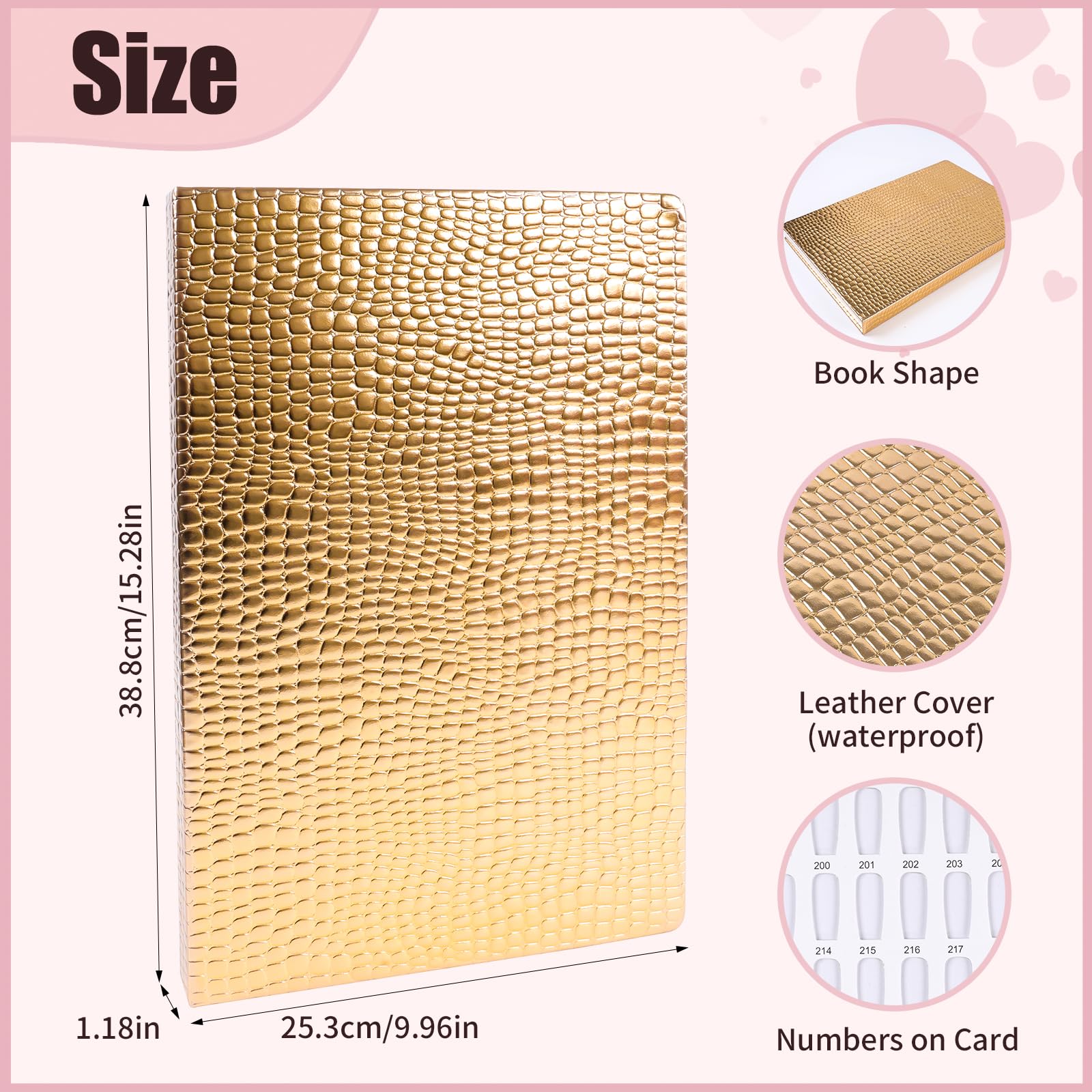 ASTONFOG 360 natural color tips plus 120 transparent tips for versatile nail art