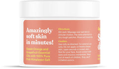 ASUTRA Dead Sea Salt Scrub texture close-up showing fine salt